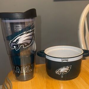Philadelphia Eagles Tumbler and Bowl Set